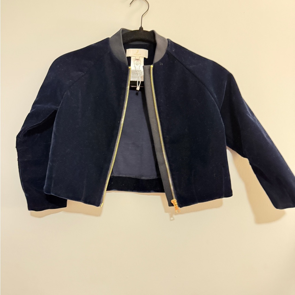Jacadi Elegant Navy Velvet Jacket